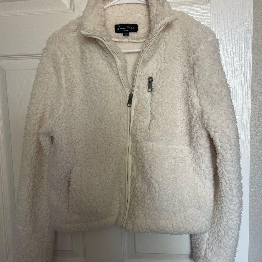 TJ Maxx Women's Cream Sherpa Jacket